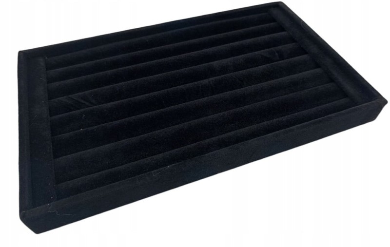 EKSPOZYTOR TACKA MAŁA NA KOLCZYKI PIERŚCIONKI BIŻUTERIĘ CZARNA CZARNY