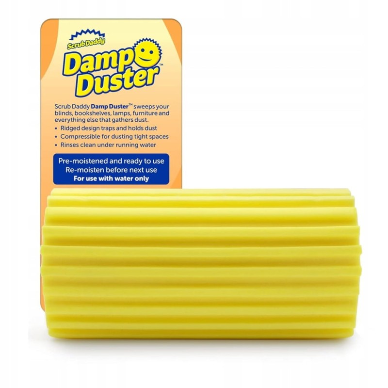 GĄBKA SCRUB DADDY DAMP DUSTER ORYGINALNA DO CZYSZCZENIA ŻÓŁTA