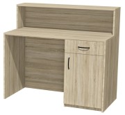 LADA SPRZEDAŻOWA SKLEPOWA RECEPCYJNA RECEPCJA BIURKO Z NADSTAWKĄ 115cm