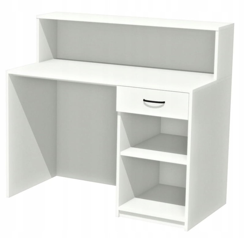 LADA SPRZEDAŻOWA SKLEPOWA RECEPCYJNA RECEPCJA BIURKO Z NADSTAWKĄ 