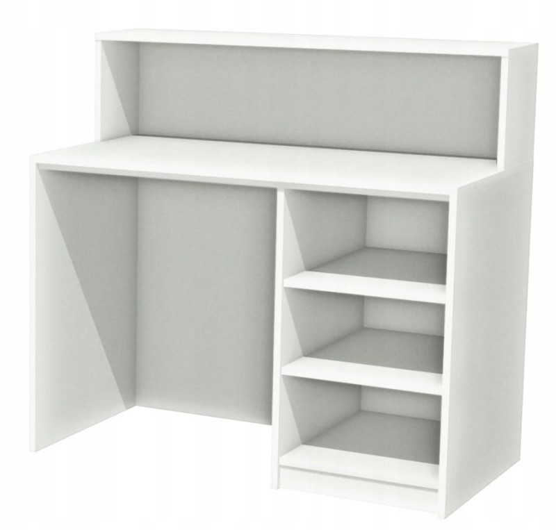 LADA SPRZEDAŻOWA SKLEPOWA RECEPCYJNA RECEPCJA BIURKO Z NADSTAWKĄ 