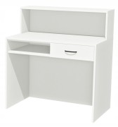 LADA SPRZEDAŻOWA SKLEPOWA RECEPCYJNA RECEPCJA BIURKO Z NADSTAWKĄ 115cm