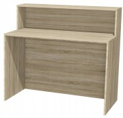 LADA SPRZEDAŻOWA SKLEPOWA RECEPCYJNA RECEPCJA BIURKO Z NADSTAWKĄ 115cm