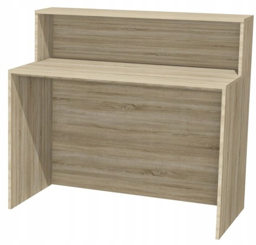 LADA SPRZEDAŻOWA SKLEPOWA RECEPCYJNA RECEPCJA BIURKO Z NADSTAWKĄ 115cm