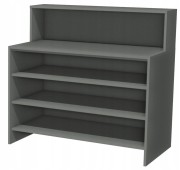 LADA SPRZEDAŻOWA SKLEPOWA RECEPCYJNA RECEPCJA BIURKO Z NADSTAWKĄ 115cm