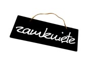 Tabliczka Kredowa Dwustronna Otwarte Zamknięte Sznurkiem Jutowym PCV