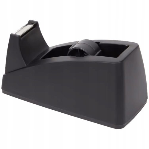 Podajnik dozownik taśmy klejącej 18mm biurowej samoprzylepnej czarny