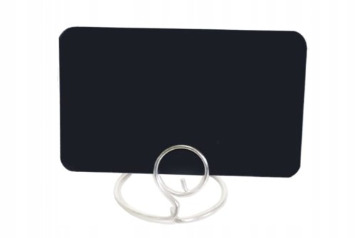 Cenówki kredowe czarne 55x90 mm 50 sztuk etykiety tabliczki cenowe