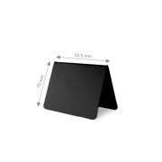 10x Cenówki Kredowe 52,5x70mm Etykiety Czarne Stojaczki Cenowe do Cukierni