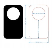 Cenówki KREDOWE butelkowe 105x60 mm - 20 sztuk zmywalne metki kredowe