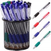 Długopisy wielokolorowe Office Essentials w przyborniku pojemniku kubku 40