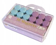 MINI MAGNESY NA LODÓWKĘ TABLICĘ Magnes OKRĄGŁE ZESTAW 18 szt. FIOLET