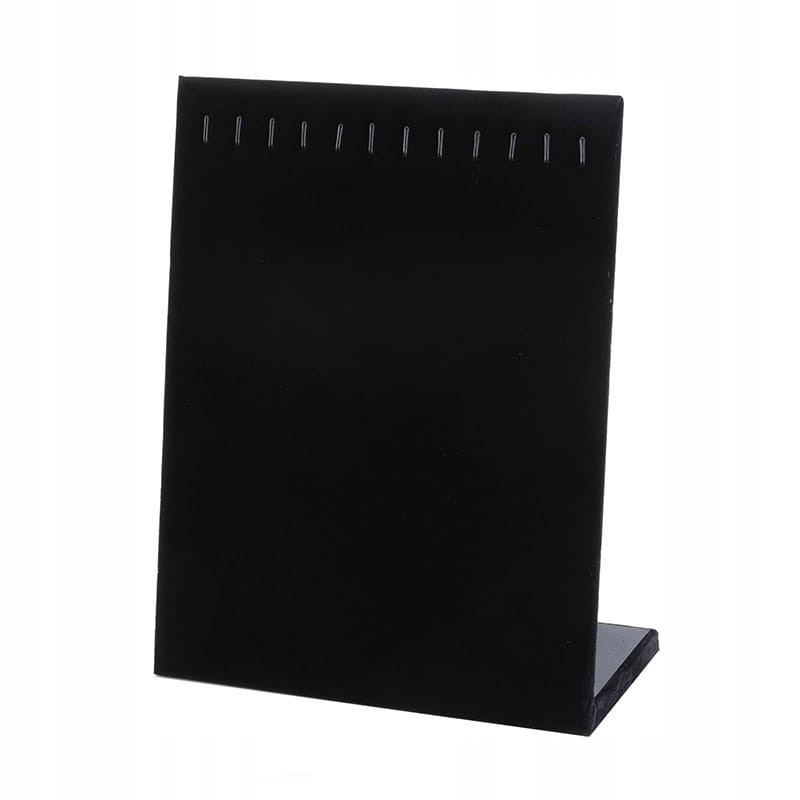 EKSPOZYTOR STOJAK NA ŁAŃCUSZKI NASZYJNIKI BRANSOLETKI BIŻUTERIĘ czarny