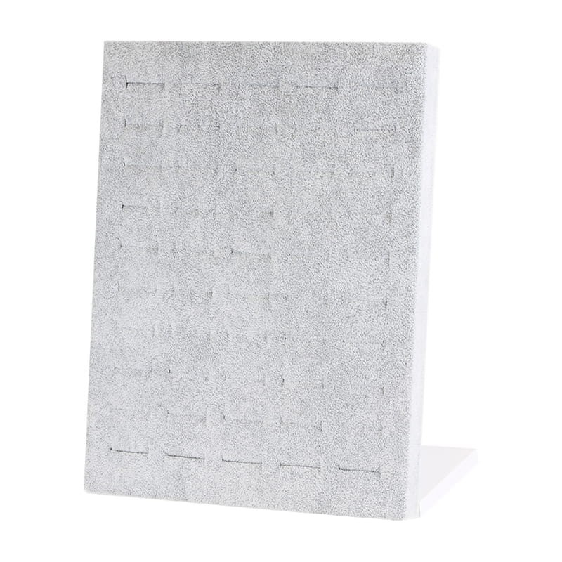 EKSPOZYTOR STOJAK NA BIŻUTERIĘ PIERŚCIONKI SZARY