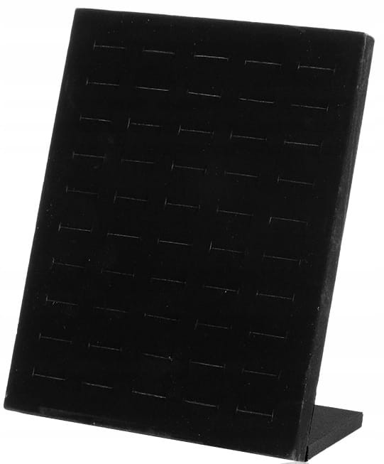 EKSPOZYTOR STOJAK NA PIERŚCIONKI BIŻUTERIĘ CZARNY