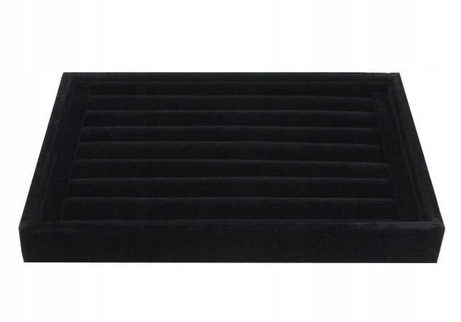 EKSPOZYTOR TACKA MAŁA NA KOLCZYKI PIERŚCIONKI BIŻUTERIĘ CZARNA CZARNY