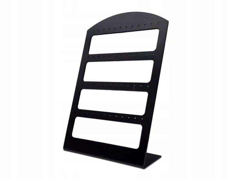 EKSPOZYTOR STOJAK NA KOLCZYKI BIŻUTERIĘ CZARNY 24 pary