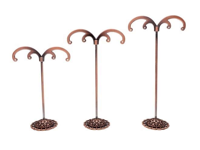 ZESTAW EKSPOZYTORÓW NA KOLCZYKI 3 SZTUKI MOCNE MODNE