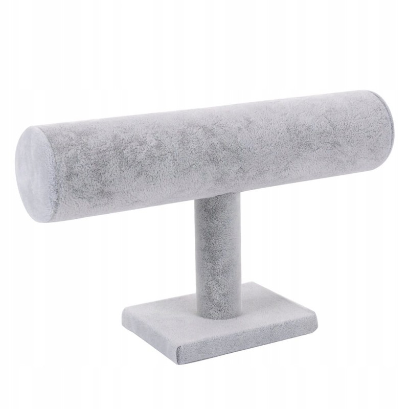 EKSPOZYTOR NA BIŻUTERIĘ ZEGARKI BRANSOLETKI STOJAK szary