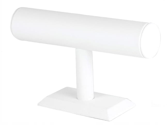 EKSPOZYTOR NA BIŻUTERIĘ WAŁEK POJEDYNCZY BIAŁY GUMKI BRANSOLETKI