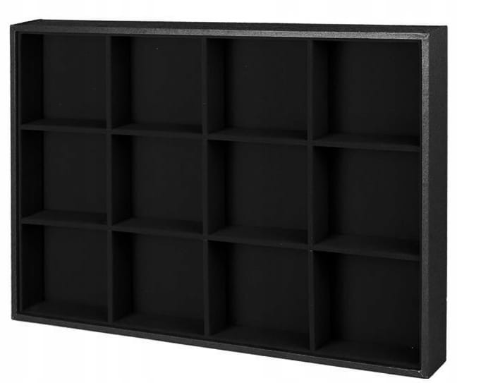 EKSPOZYTOR TACKA NA BIŻUTERIĘ 12 przegródek wysoka organizer na ŁAŃCUSZKI