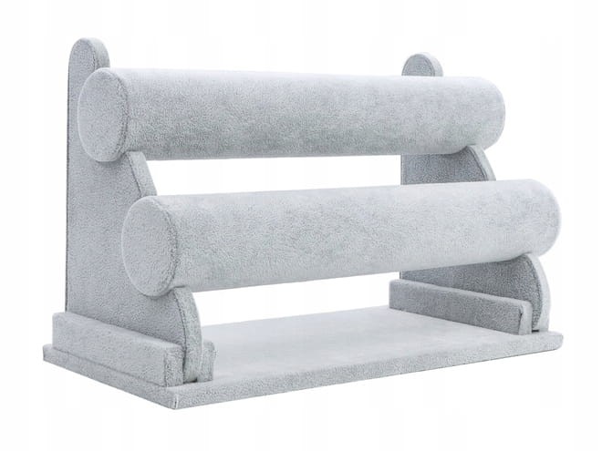 EKSPOZYTOR NA BRANSOLETKI ZAMSZOWY - 2 WAŁKI składany