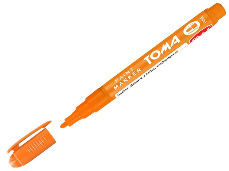 Marker olejowy TOMA TO-441 Cienki Pomarańczowy MAZAK PISAK 1,5mm