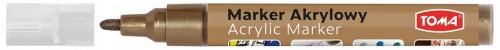 MARKER AKRYLOWY TOMA 2,5mm BRĄZOWY TO-402 MAZAK PISAK