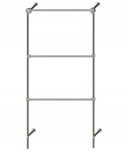 Metalowy regał przyścienny na odzież dziecięcą regulowany 150x200 cm