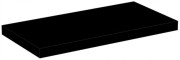 Czarna półka wisząca bez widocznych wsporników 30x15 cm z płyty 18 mm