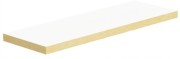 Biało złota półeczka ścienna niewidoczny montaż 45x15 cm Shopsystem