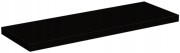 Czarna półka wisząca bez widocznych wsporników 45x15 cm z płyty 18 mm