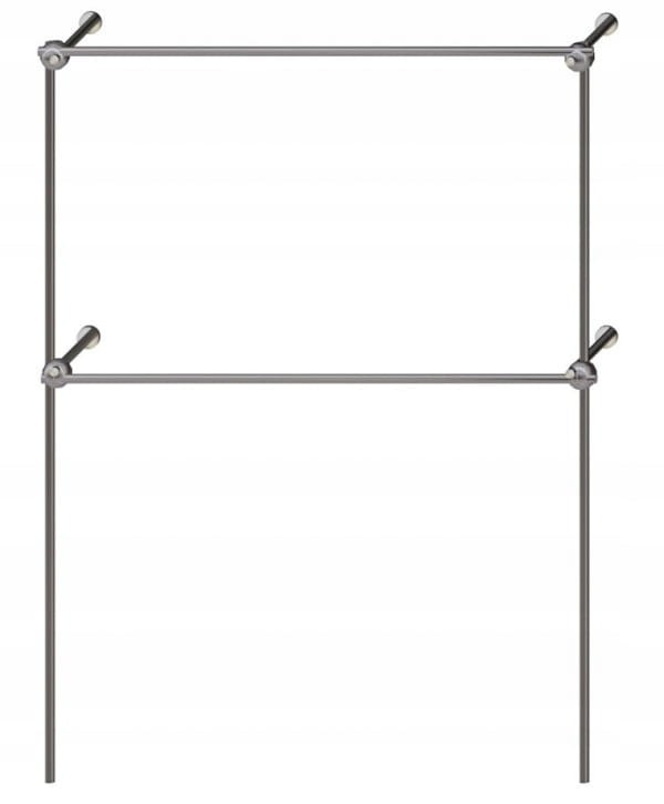 REGAŁ NA ODZIEŻ WIESZAK SKLEPOWY GARDEROBY 1,5x2m