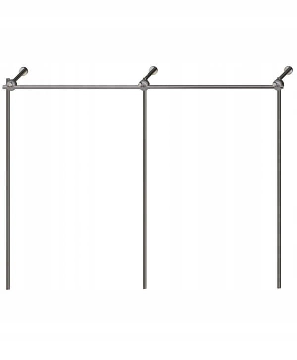 REGAŁ NA ODZIEŻ WIESZAK SKLEPOWY GARDEROBY 2x1.5m