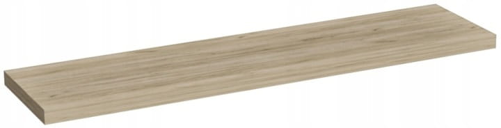Półka Wisząca Ścienna Ukryty Montaż 60×15 Dąb Craft Szary