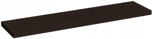 Ciemna półka ścienna Wenge Luizjana 60x15 cm bez widocznych kątowników
