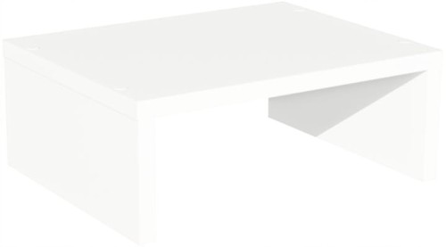 Biała podstawka pod monitor 36x28 cm organizer na biurko Biel Alpejska