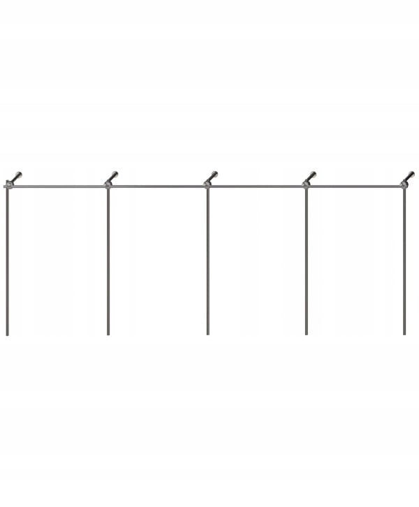 REGAŁ NA ODZIEŻ WIESZAK SKLEPOWY GARDEROBY 5x1.5m