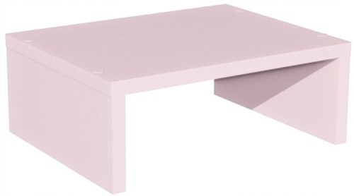 Podstawka pod monitor w kolorze różowym 36x28 cm organizer biurkowy