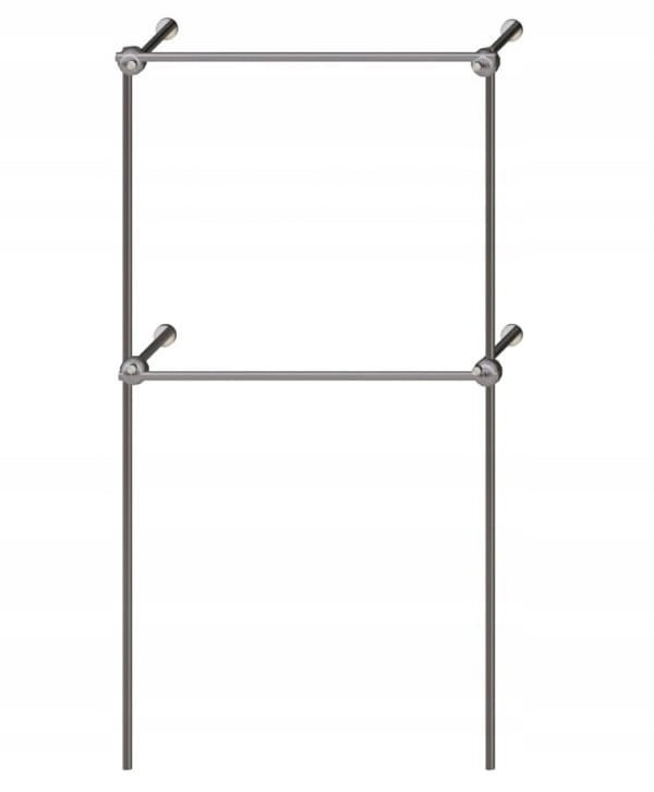 REGAŁ NA ODZIEŻ WIESZAK SKLEPOWY GARDEROBY 1x2m