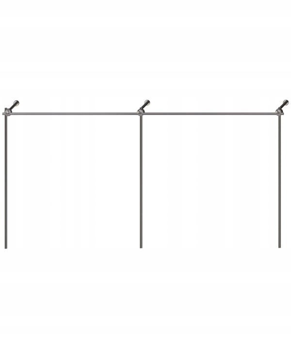 REGAŁ NA ODZIEŻ WIESZAK SKLEPOWY GARDEROBY 3x1.5m