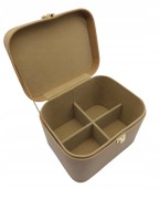 SZKATUŁKA EKSPOZYTOR BIŻUTERIĘ EKO SKÓRA BRĄZOWA