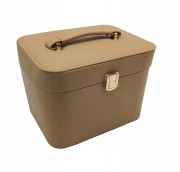 SZKATUŁKA EKSPOZYTOR BIŻUTERIĘ EKO SKÓRA BRĄZOWA