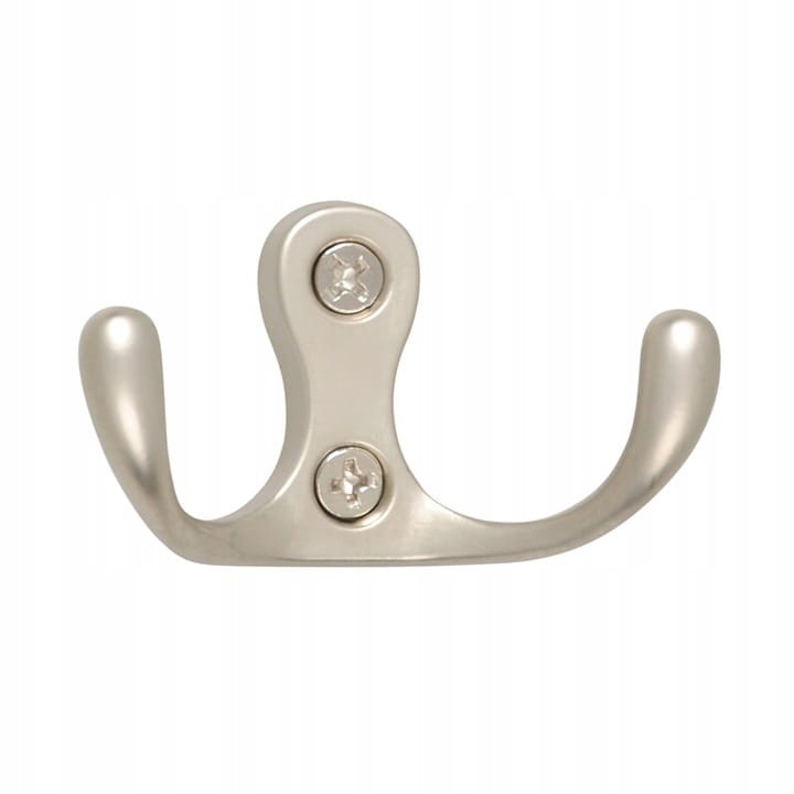 WIESZAK MEBLOWY ŚCIENNY PODWÓJNY MAŁY SATYNA SATYNOWY 1szt