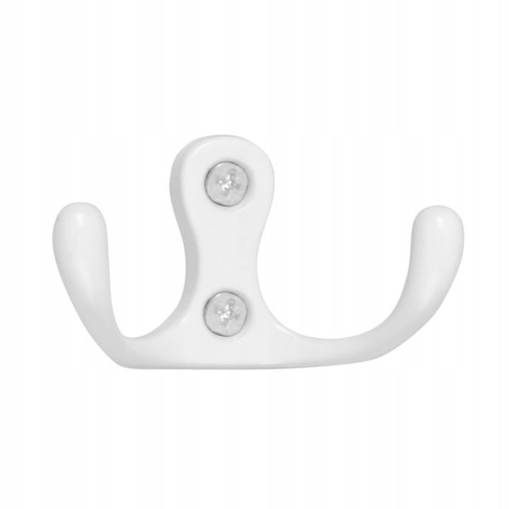 WIESZAK MEBLOWY ŚCIENNY PODWÓJNY MAŁY BIAŁY 1szt