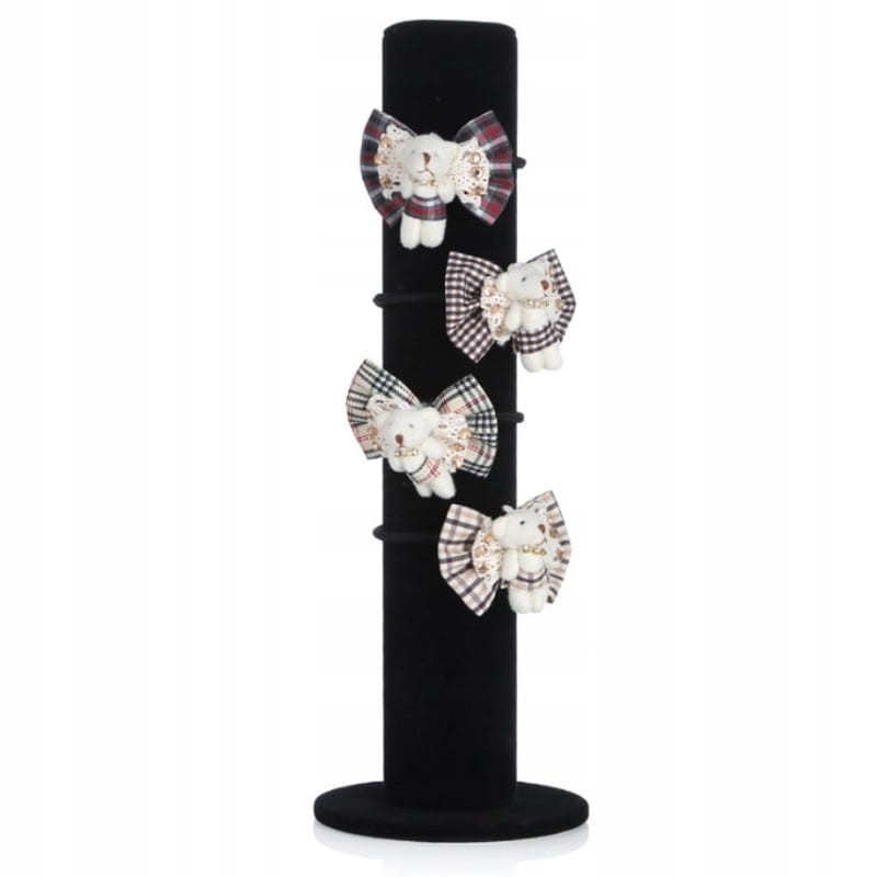 EKSPOZYTOR WAŁEK BRANSOLETKI GUMKI FROTKI CZARNY