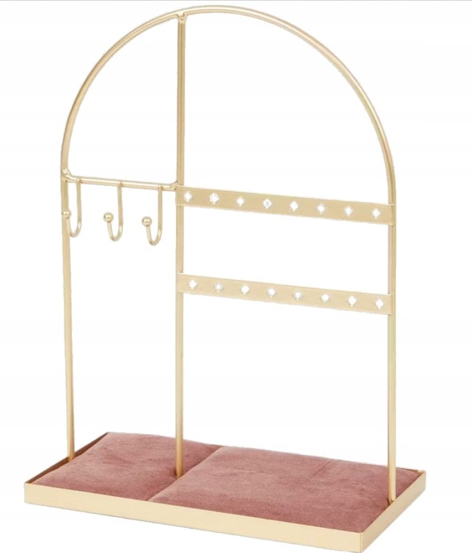 EKSPOZYTOR STOJAK KOLCZYKI BRANSOLETKI ZŁOTY RÓŻ