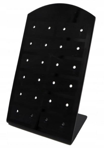 EKSPOZYTOR STOJAK KOLCZYKI PLEXI CZARNY 10,5 cm 12
