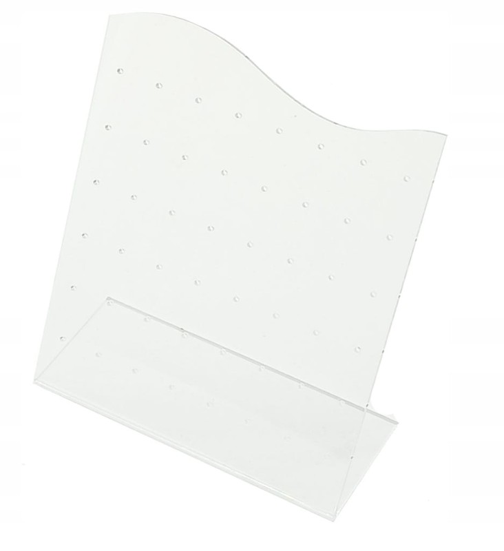 EKSPOZYTOR STOJAK KOLCZYKI PLEXI BEZBARWNY 14cm 24