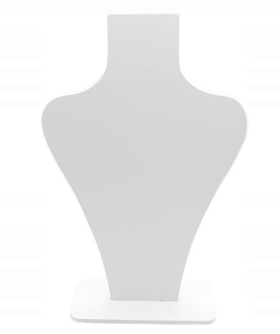 EKSPOZYTOR STOJAK NA ŁAŃCUSZKI NASZYJNIKI BIAŁY